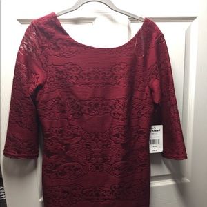 Red lace dress-medium new with tags